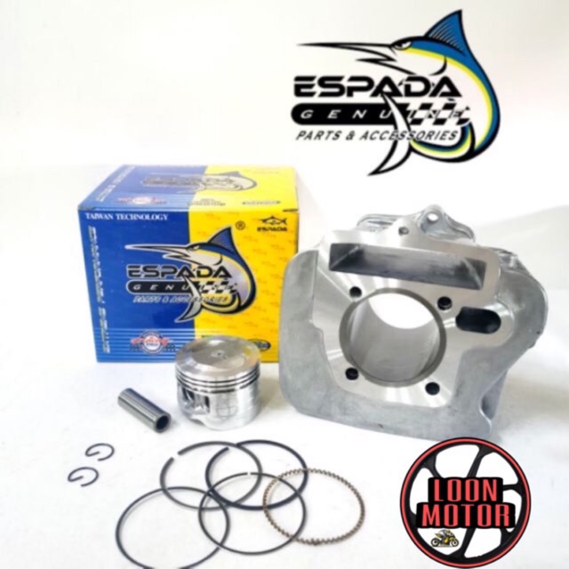 ESPADA RACING BLOCK 53MM/56MM EX5 DREAM/WAVE100/MR1/CT 100 AN90 PISTON ...