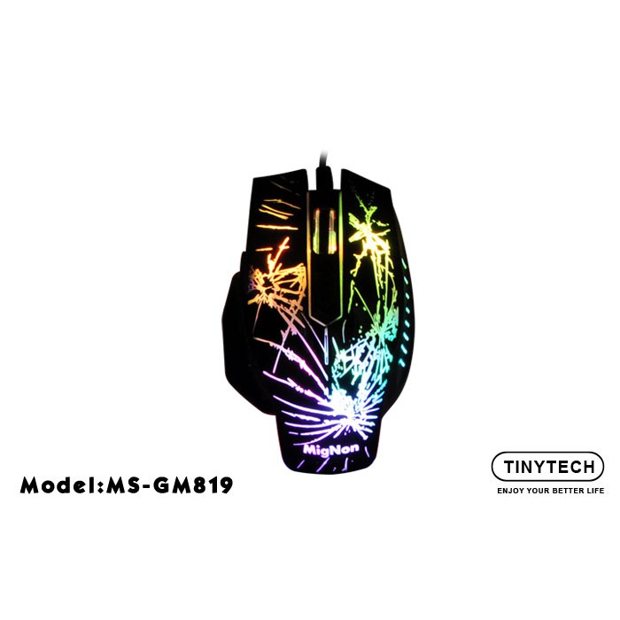 TINYTECH MS-GM819 RAINBOW BACKLIGHT USB GAMING MOUSE (MS-GM819 ...