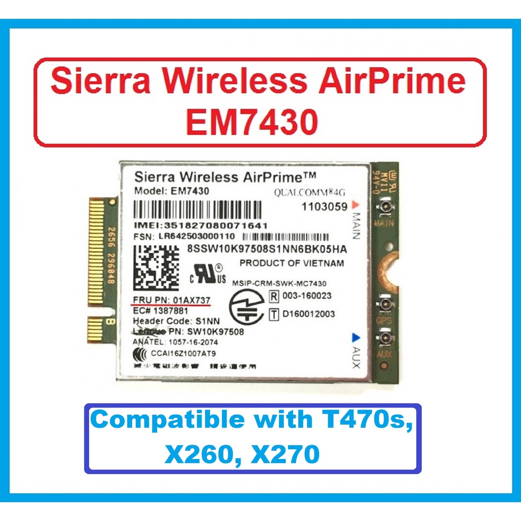 Sierra Wireless Airprime Em7430 Module, Ideal for industrial M2M