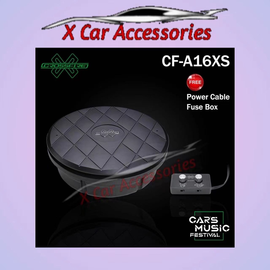 CROSSFIRE CFA16XS 10inch Spare Tyre Active Subwoofer Shopee Malaysia