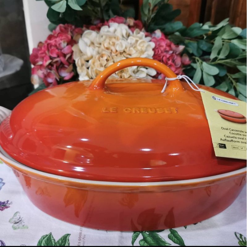 Le Creuset Heritage Oval Dish Casserole (VOLCONIC) Shopee Malaysia