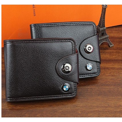 Non leather mens wallet  BMW brown wallet – Fashion Series