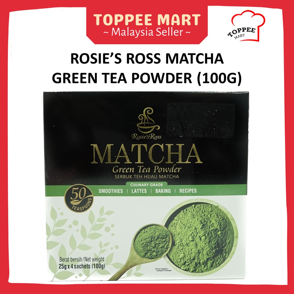 Rosie's Ross Matcha Green Tea Powder 100G [Suitable for Baking ...