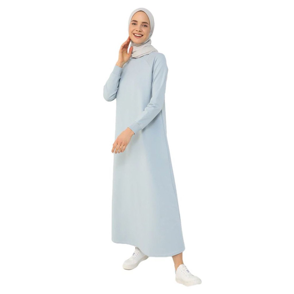 Refka by Modanisa Women Jubah Muslimah Casual Basic Dress Rib Cuff Muslim |  Shopee Malaysia