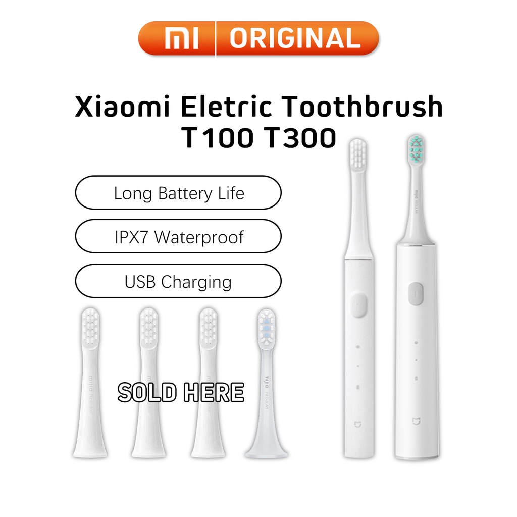 Original Xiaomi Mijia Toothbrush Heads Replacement for Sonic Electric  Toothbrush T100 T300 T500 3 Teeth Brush Heads Each Box