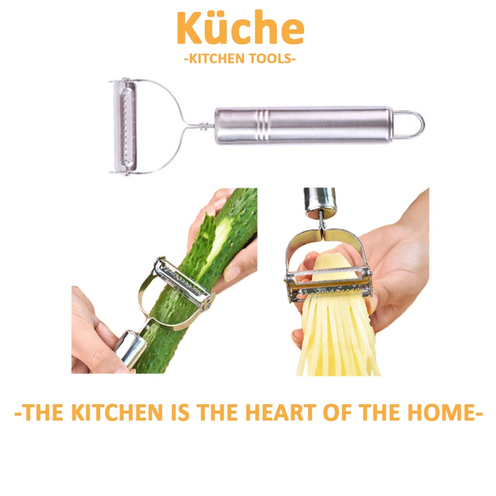 KUCHE Handheld Manual Stainless Steel Vegetable Fruit Cutter Graters ...