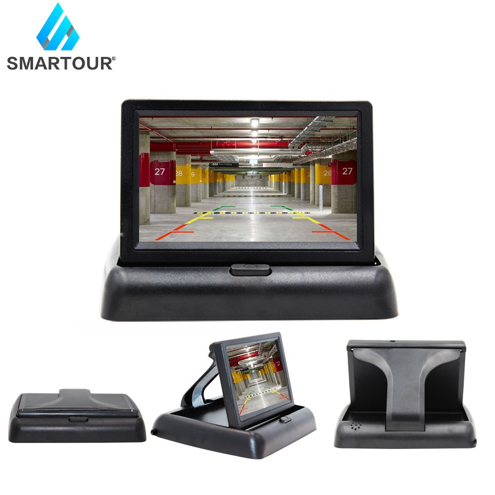 4.3'' TFT-LCD Color Parking HD Display Screen Foldable Car Monitor For ...