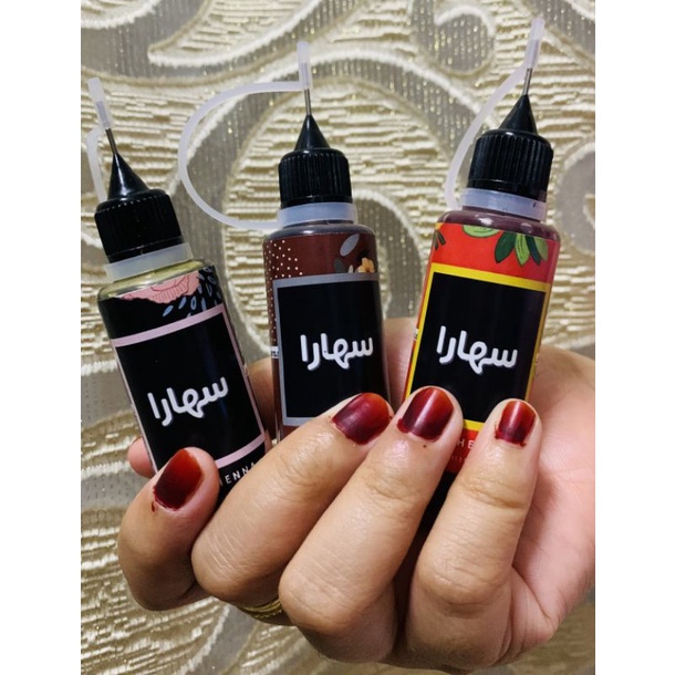 ORIGINAL HQ‼️ FREE MINI BUFFER‼️ INAI SAHARA | PEEL OFF NAIL HENNA ...