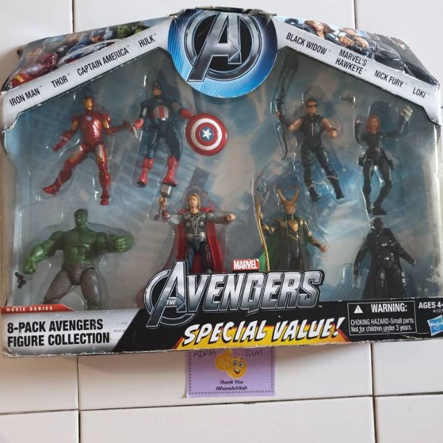 Marvel avengers action figures set of 8 sales value pack