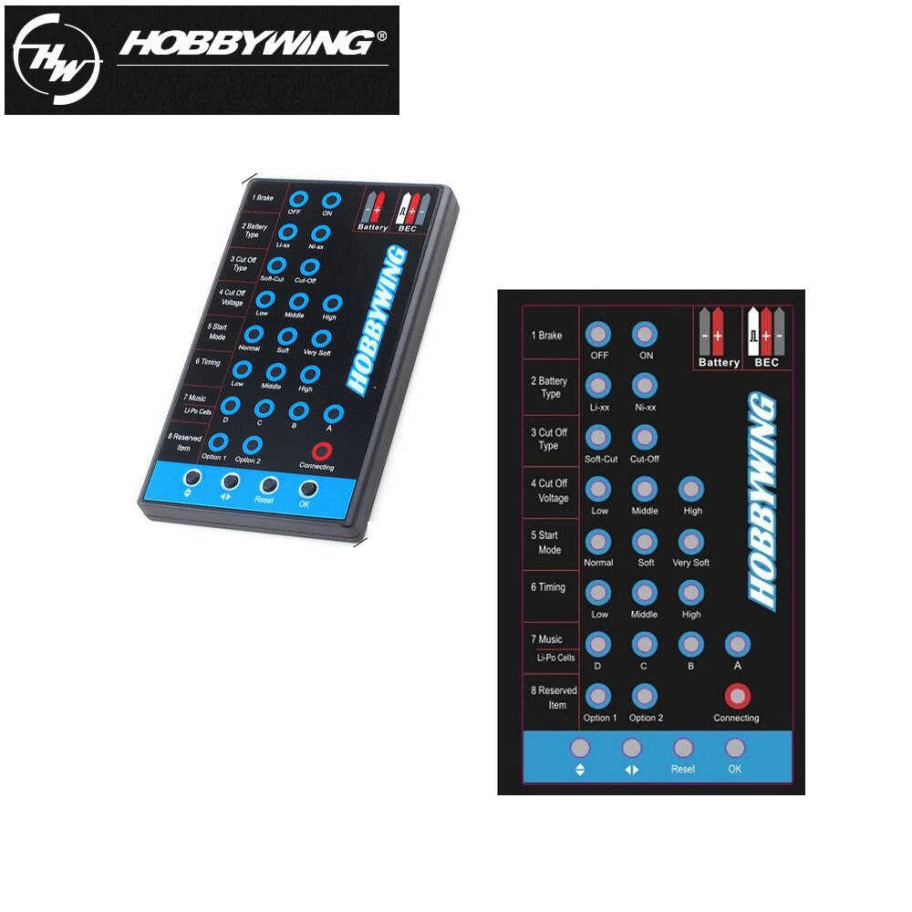 Hobbywing LED Program Card Programming For FlyFun SkyWalker series ...