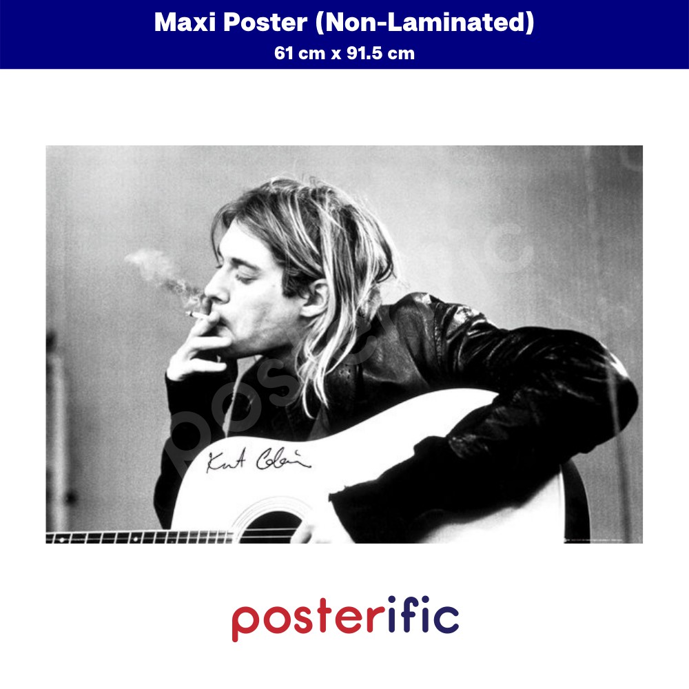 Kurt Cobain (Smoking) - Poster (61 cm X 91.5 cm) | Shopee Malaysia