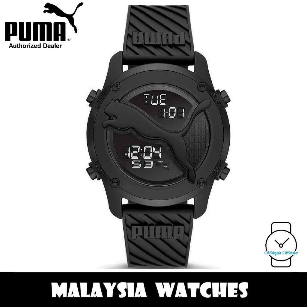 OFFICIAL WARRANTY Puma P5099 Big Cat Digital Black Polyurethane