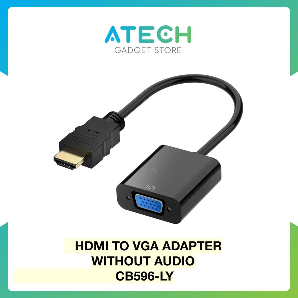 HDMI TO VGA Video Converter Adapter Cable Shopee Malaysia