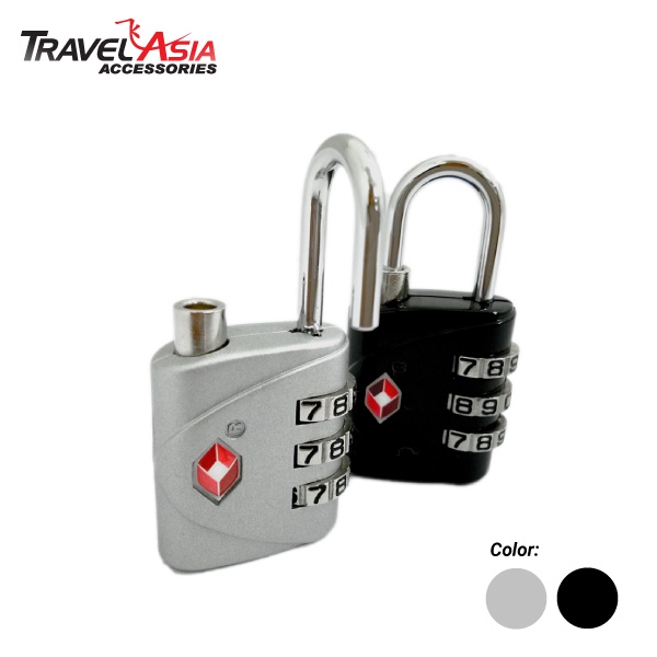 Mobile Kiosk TSA Luggage Lock with 3 Digits Combination by Travel Asia