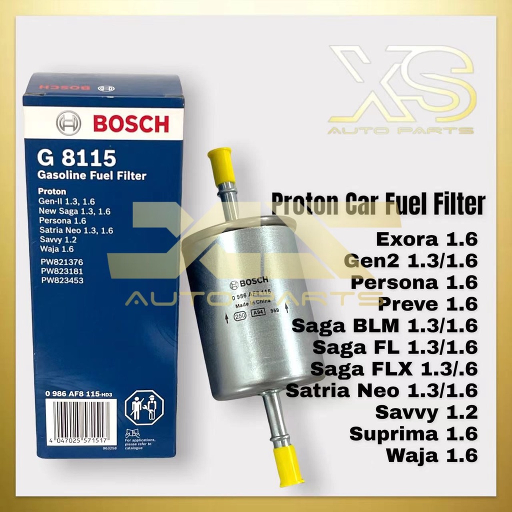 100% ORIGINAL BOSCH Fuel Filter Proton Waja 1.6, Saga BLM FLX