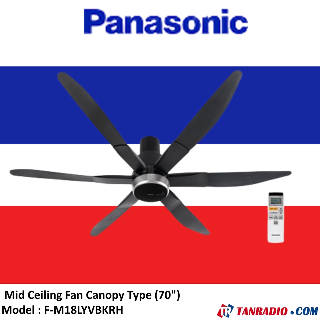 Panasonic Mid Ceiling Fan Canopy Type (70") FM18LYVBKRH Shopee Malaysia