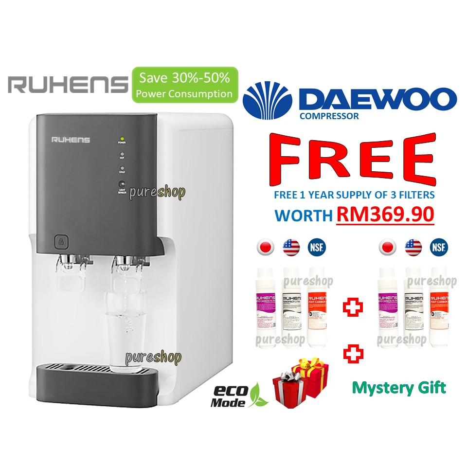 Korea Water Dispenser Purifier Ruhens 2000 1800 Filter Cartridges Nano