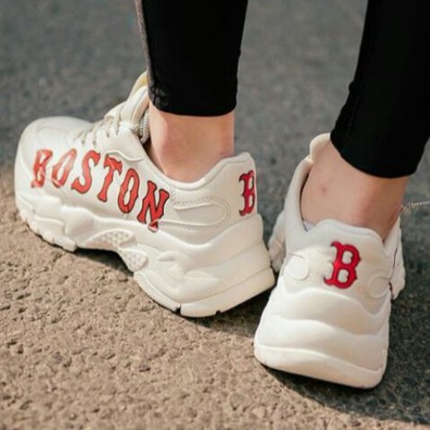 MLB Big Ball Chunky A Classic Boston Red Sox Shoes Baseball Sneakers US  5-11