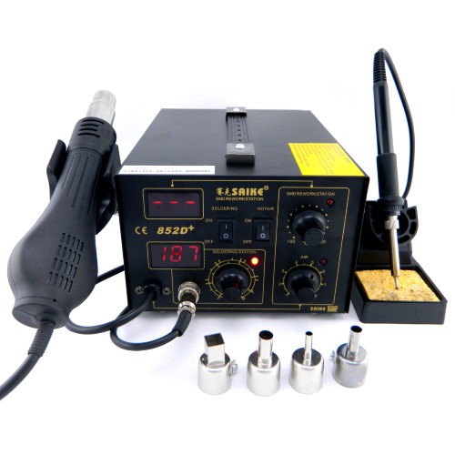 SAIKE 852D+ Digital Soldering & Hot Air Station | Shopee Malaysia