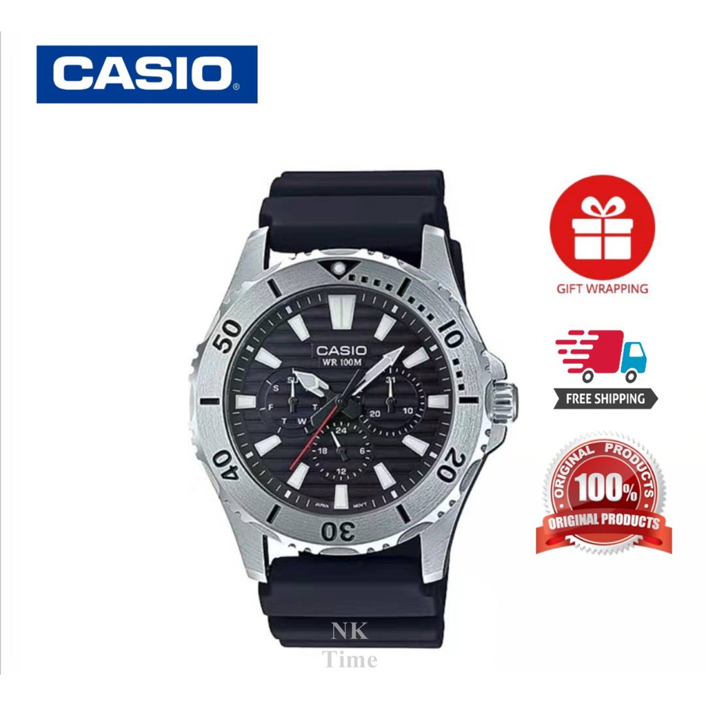 Casio MTD 1086 1AV 2AV Marine Sport Shopee Malaysia