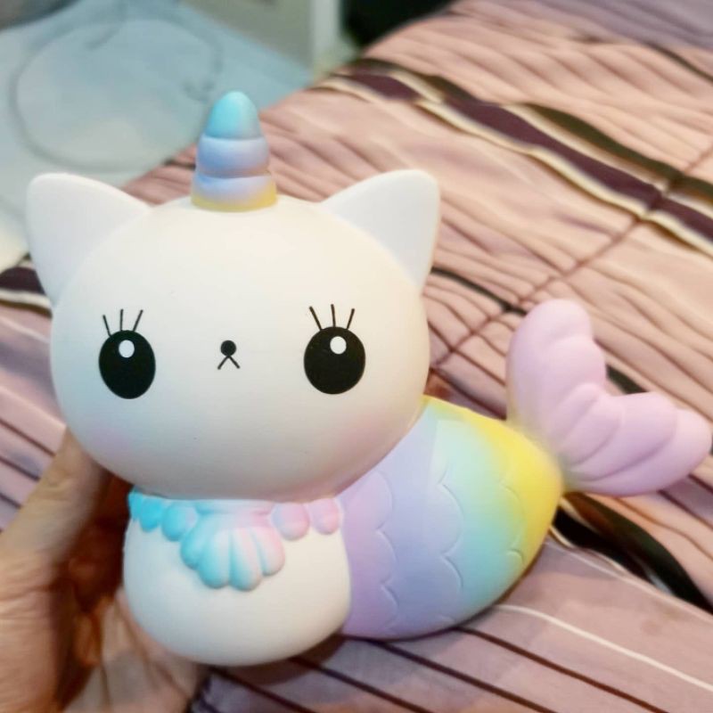 Rare licensed squishy by quinny caticorn purrmaid Beautiful kawaii cat ...
