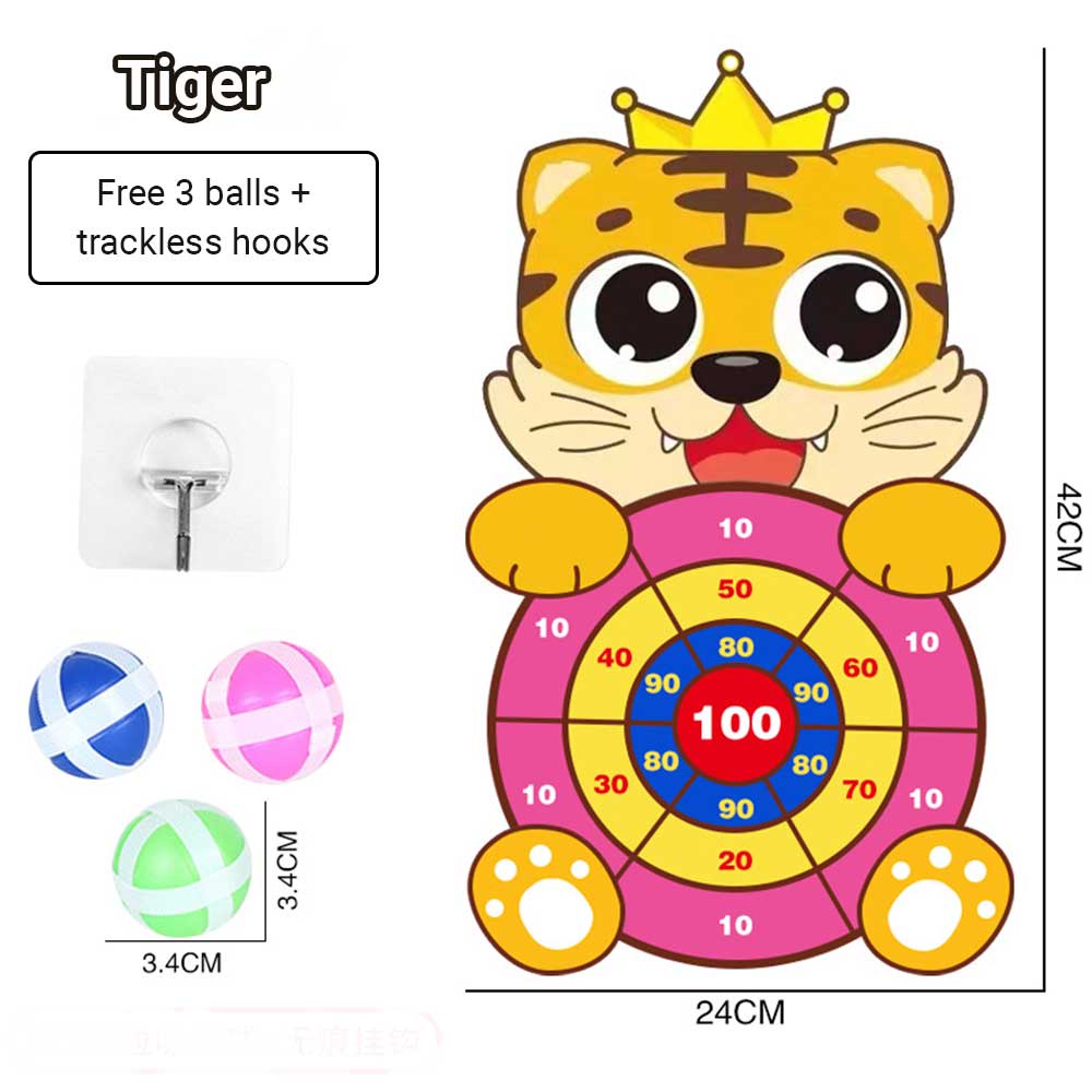 LDS Kids Dart Ball Game Toy Educational Fabric Sticky Dart Board Toys Puzzle Game Darts