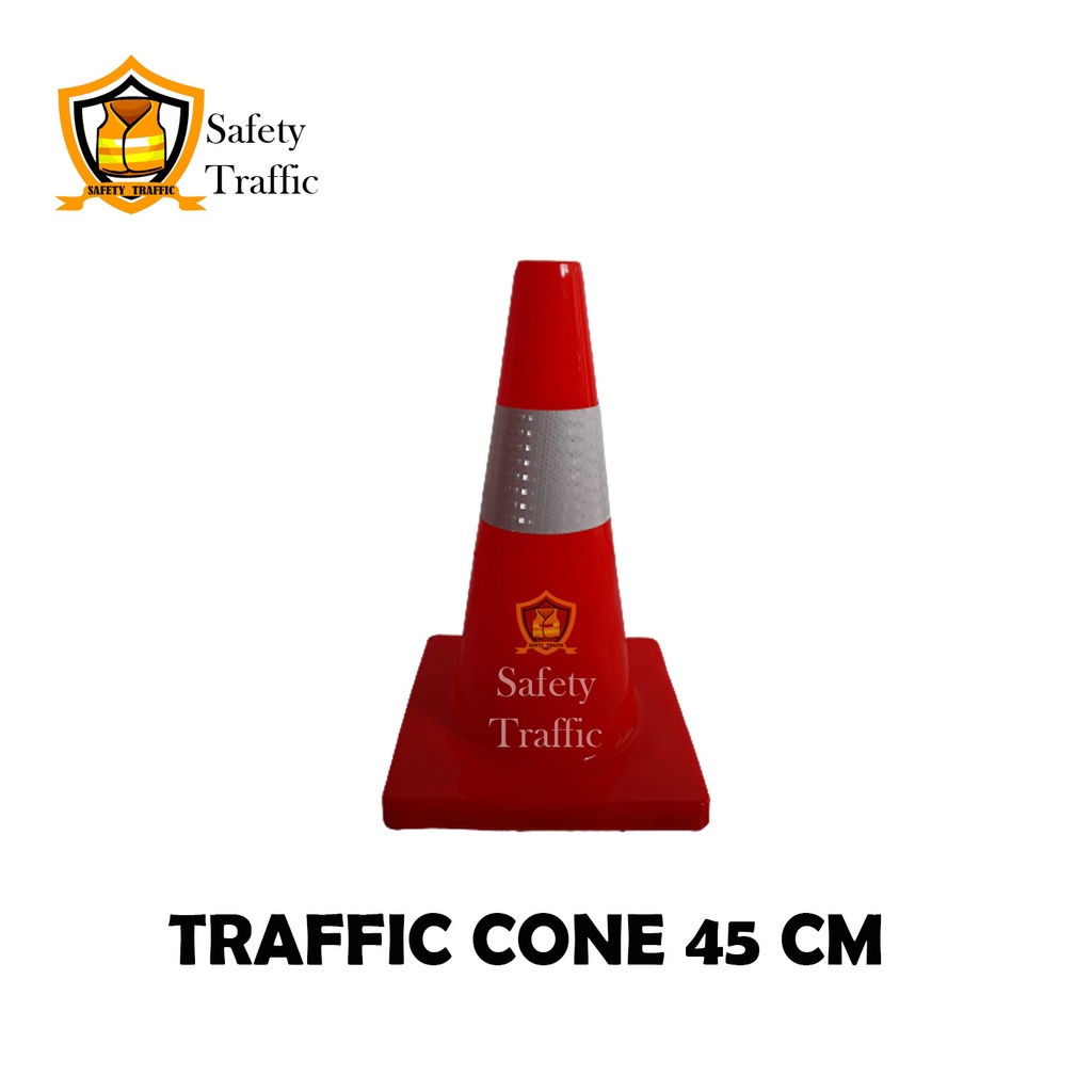 Traffic Cone Rubber 45 cm / Orange Traffic Cone / Traffic Cone | Shopee ...