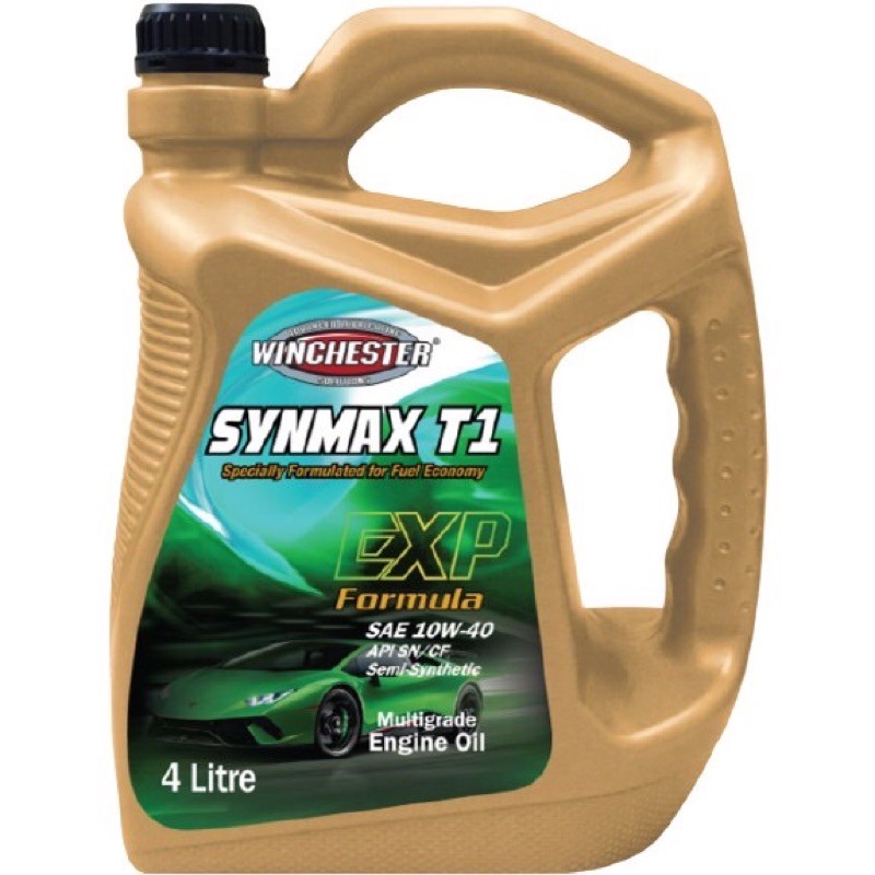 [𝗥𝗘𝗔𝗗𝗬 𝗦𝗧𝗢𝗖𝗞] Winchester Synmax T1 10w40 4L Semi Synthetic SN Engine ...