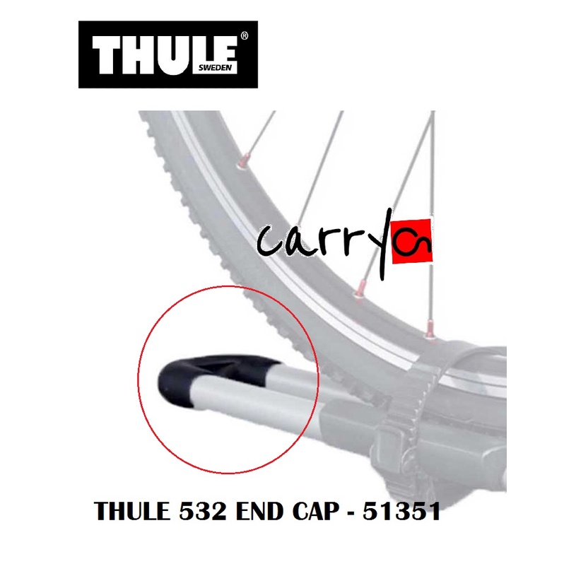 THULE FREERIDE 532 TRAY END CAP 51351 THULE BIKE RACK/BIKE CARRIER