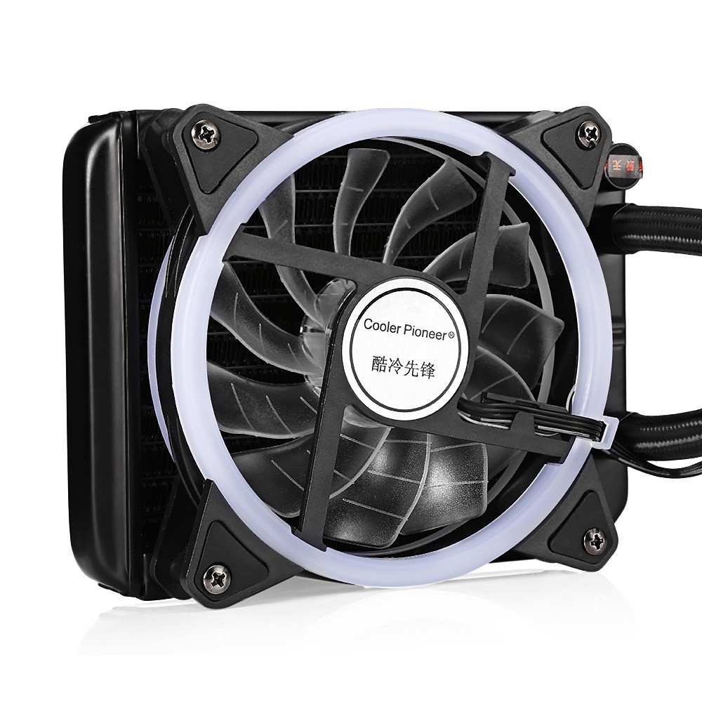 Cooler Pioneer 120mm CPU Water Cooling Radiator with Colorful RGB Light ...