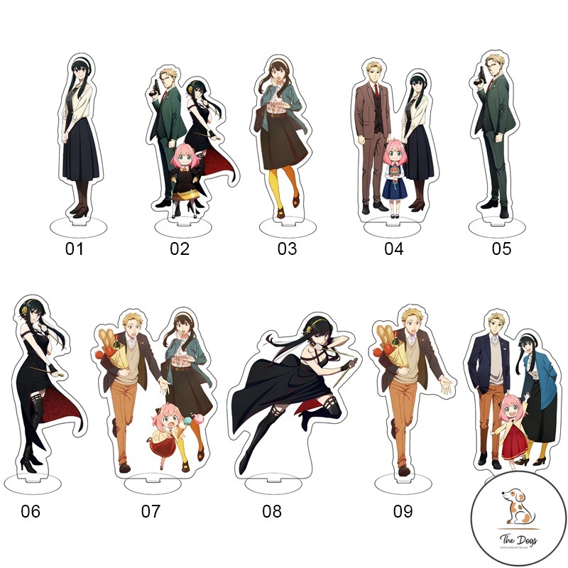 DC Hosty Spy X Family Anime Characters Acrylic Display Stand Model ...