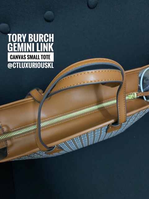 READY STOCK‼️ Tory Burch Gemini Link Canvas Small Tote, Luxury, Bags &  Wallets on Carousell