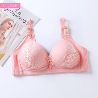 KM Women Plus Size 38-42 Comfy Moment No Under Wire Bra Big Cup Strong  Elastic Padded Lingerie [L27519]