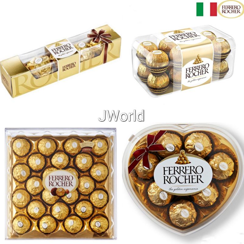 Ferrero Rocher Premium Almond Chocolates T3 T5 T16 T24 Made In Italy Shopee Malaysia 8971