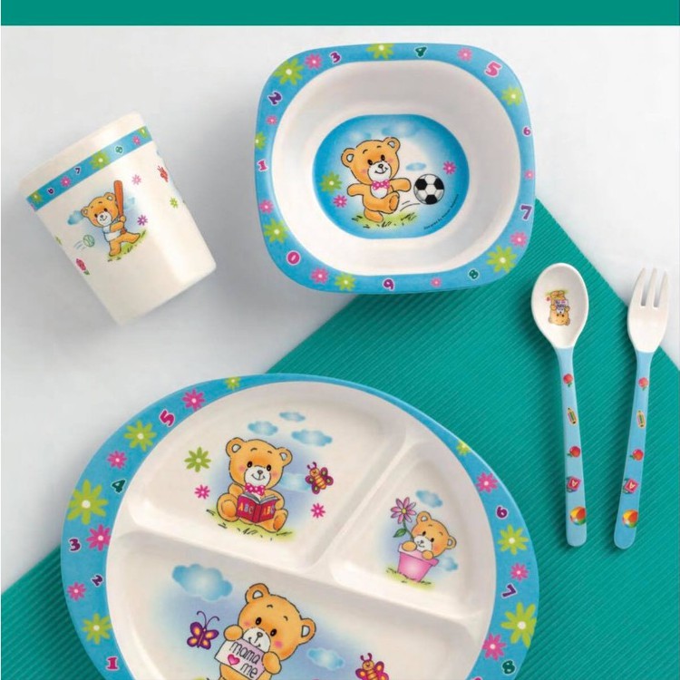 2pcs/set Cute Print Cartoon Baby Kids Feeding Spoon High Quality Melamine Baby  Spoon Flatware Set - Utensils - AliExpress
