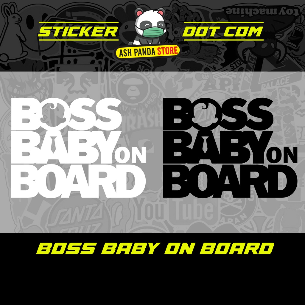 🔥STICKER KERETA BOSS BABY ON BOARD🔥 BABY BOY VERSION | Shopee Malaysia