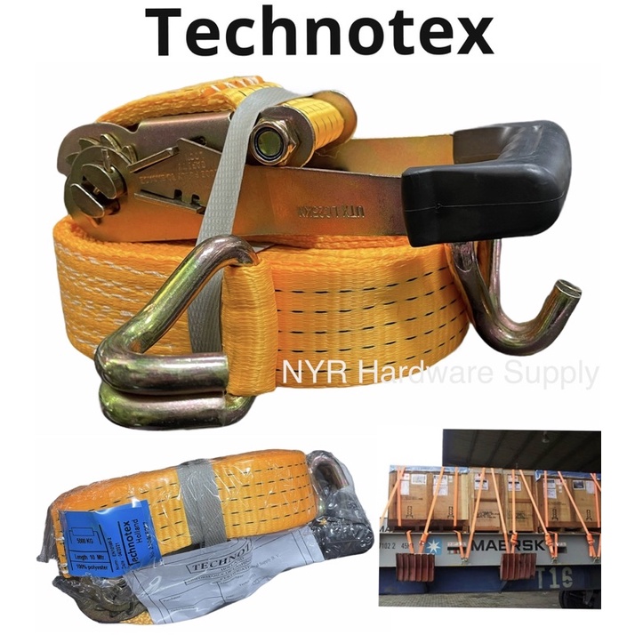 Technotex Holland Type Ratchet Tie Down 2 X10mtr 5ton With Certificate