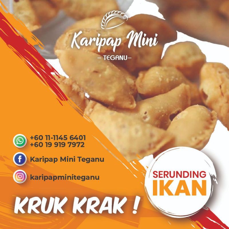 Karipap Mini Inti Serunding Ikan 400g Shopee Malaysia