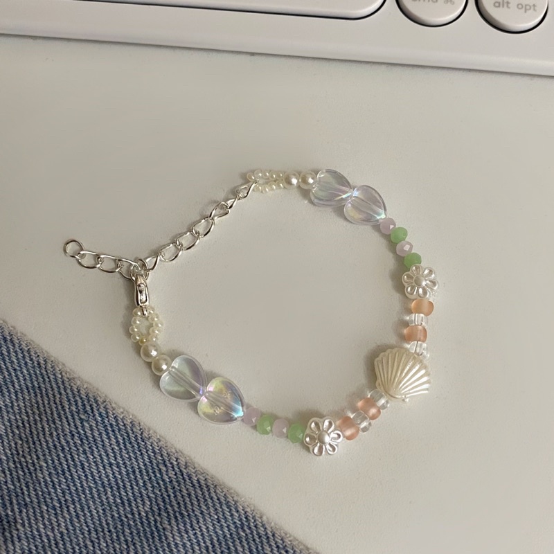 Pound Of Sugar // Isabelle Handmade Beaded Bracelet Adjustabke Korean ...