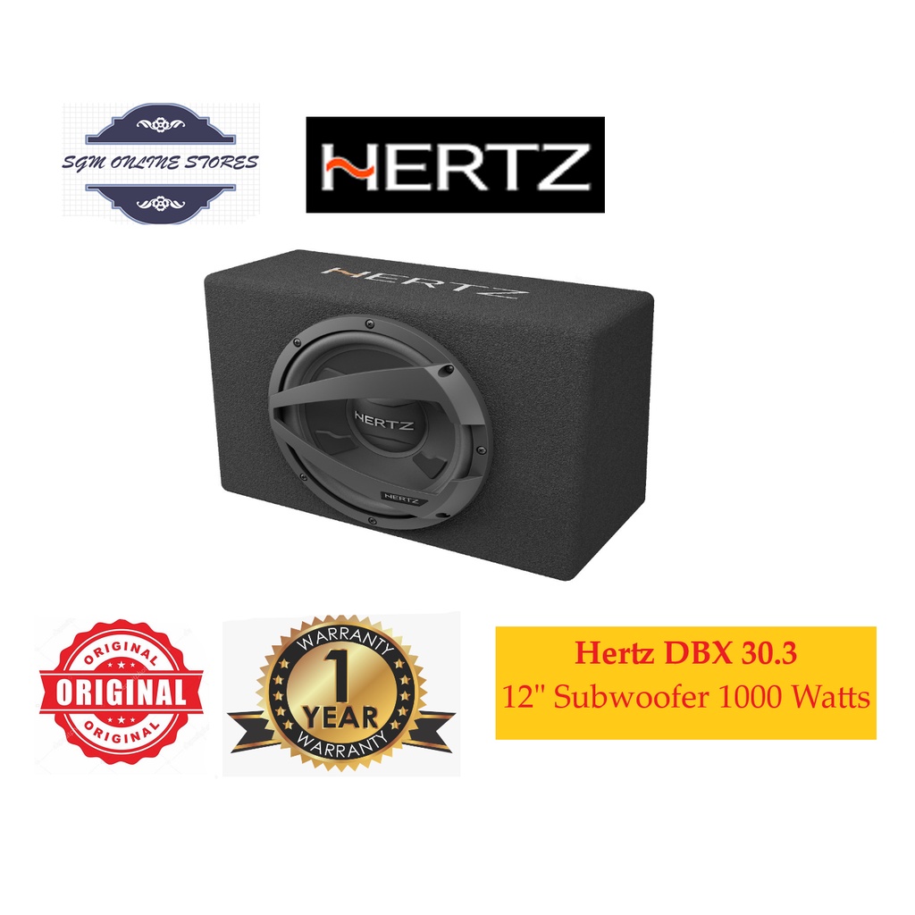 Hertz DBX 30.3 12inch Subwoofer 1000 Watts Sub Box Shopee Malaysia