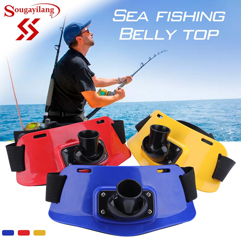 Sougayilang Fishing Belt Boat Rock Fishing Rod Pole Holder Adjustable Waist  Fighting Belt Fish Tackle