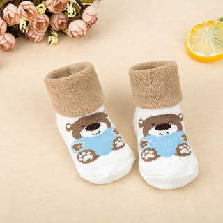 Thick Warm Animal Terry Socks For Children Autumn Winter Baby