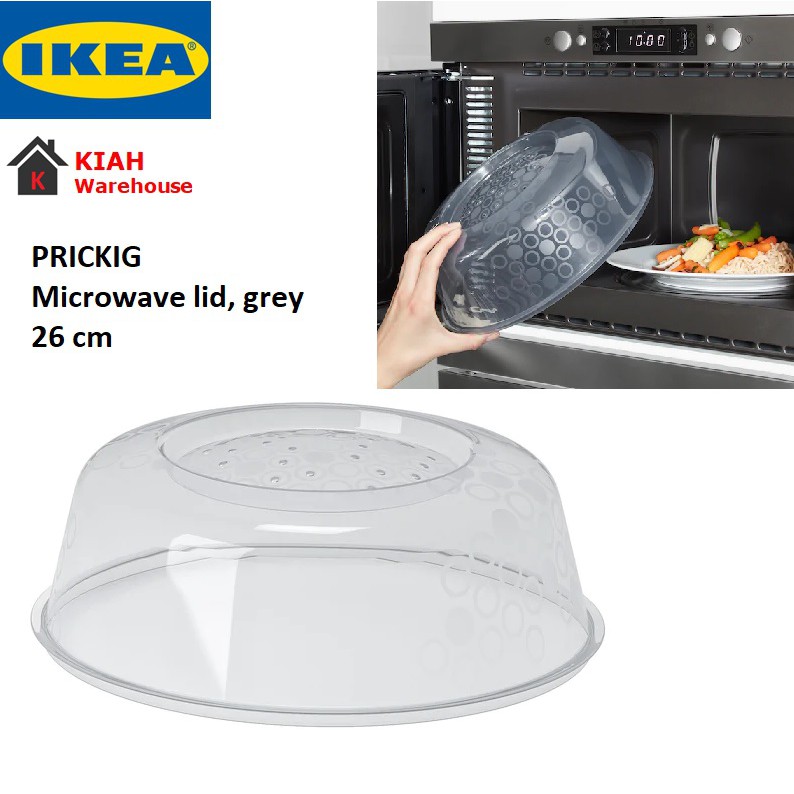 PRICKIG Microwave lid, gray, 10 - IKEA