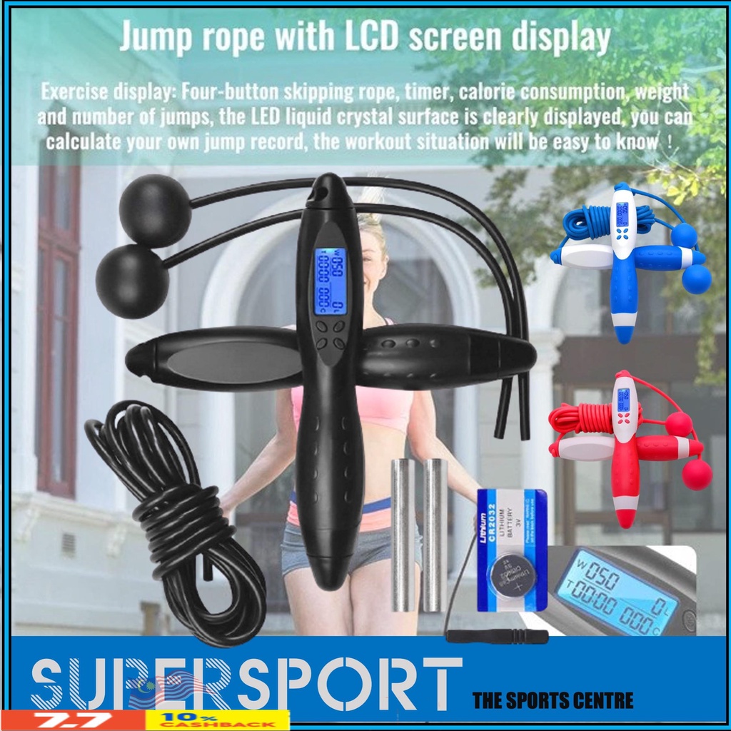 Digital skipping clearance rope