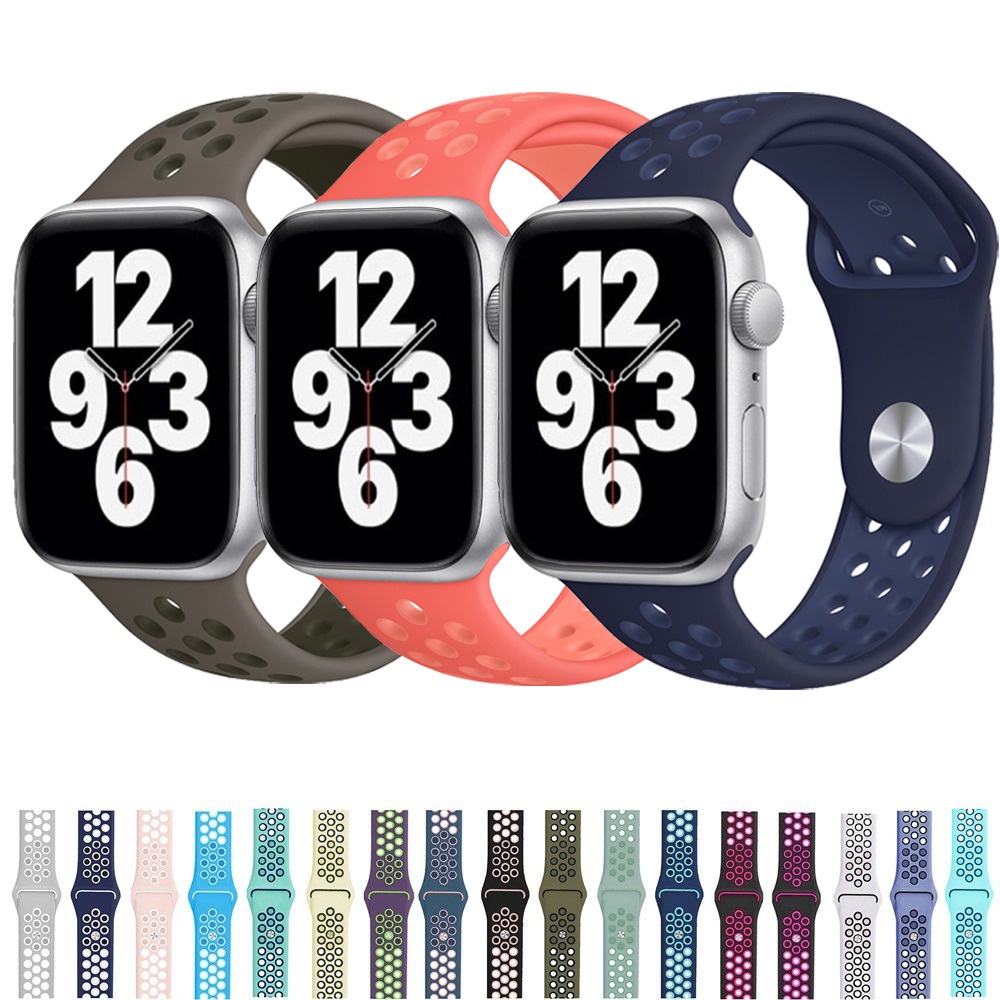 [MY] Silicone Sport Band Fluoroelastomer Strap for iWatch Series 1/2/3