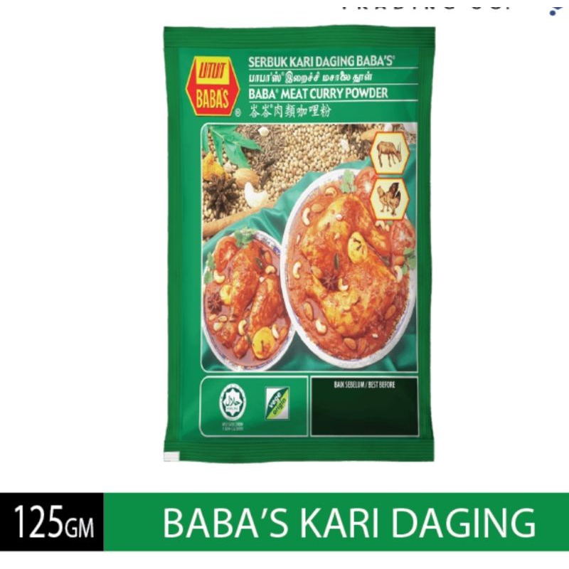 [125gm] Babas Baba's Rempah Kari Ayam / Ikan Curry powder Fish