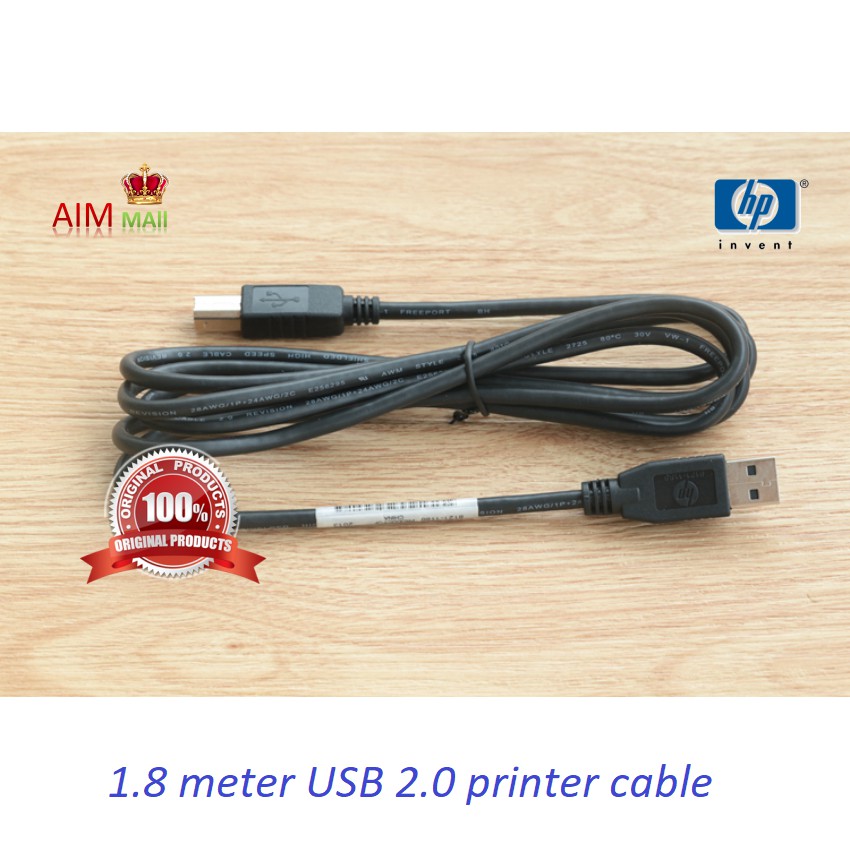 HP USB 2.0 HiSpeed Printer Cable (1.8m) Shopee Malaysia