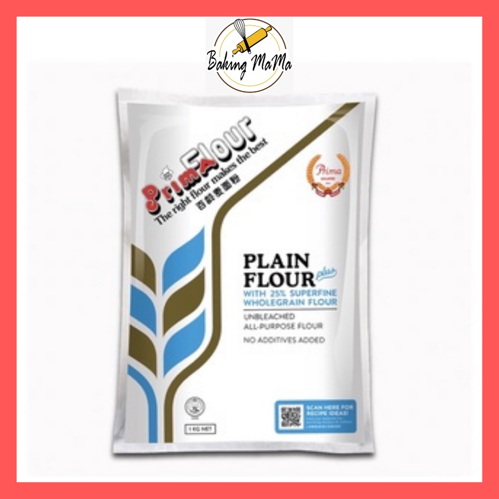 Prima Plain Flour/All Purpose Flour/Tepung Gandum(1kg) | Shopee Malaysia