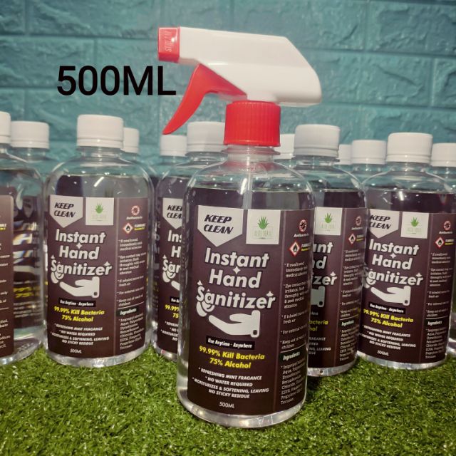 [500ML] KeepClean Instant Hand Sanitizer Liquid Fast killing bacteria ...