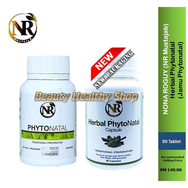 Nr Mustajab Nona Roguy Herbal Phytonatal 90 Capsules Shopee Malaysia